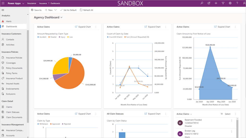 insurance-agent dashboard