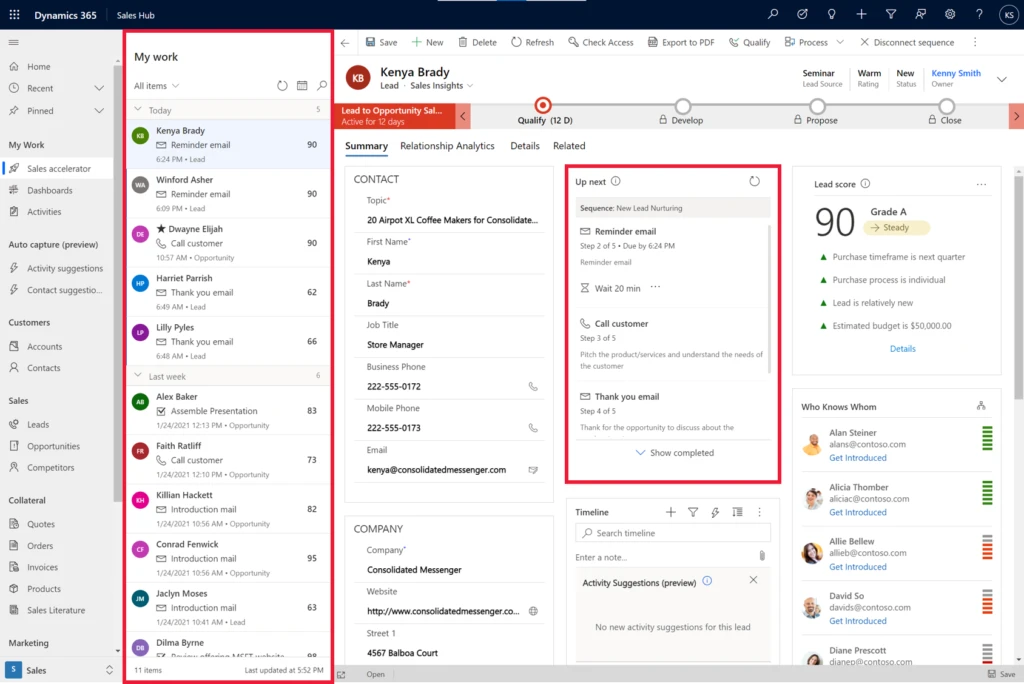 How sales accelerator enable digital selling in Dynamics 365 Sales ...